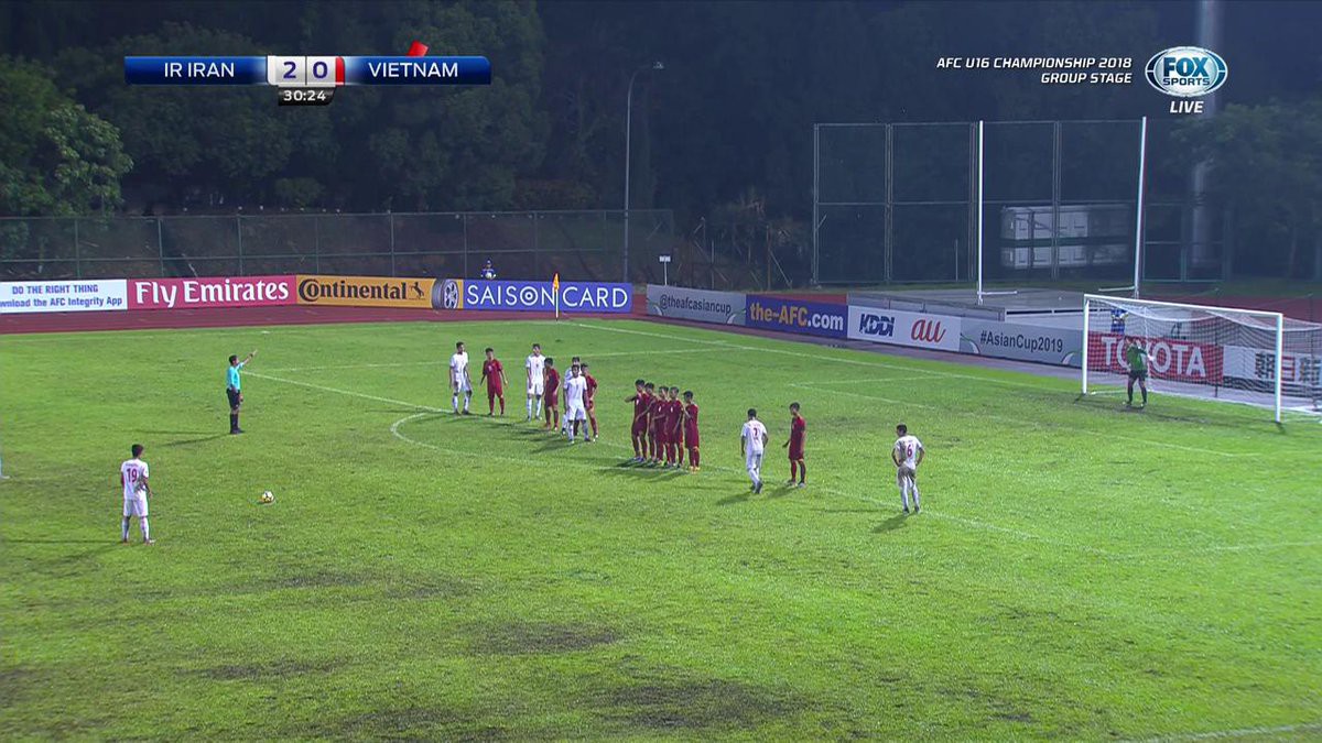 Thua đậm U16 Iran tại giải châu Á, U16 Việt Nam bị loại ngay từ vòng bảng