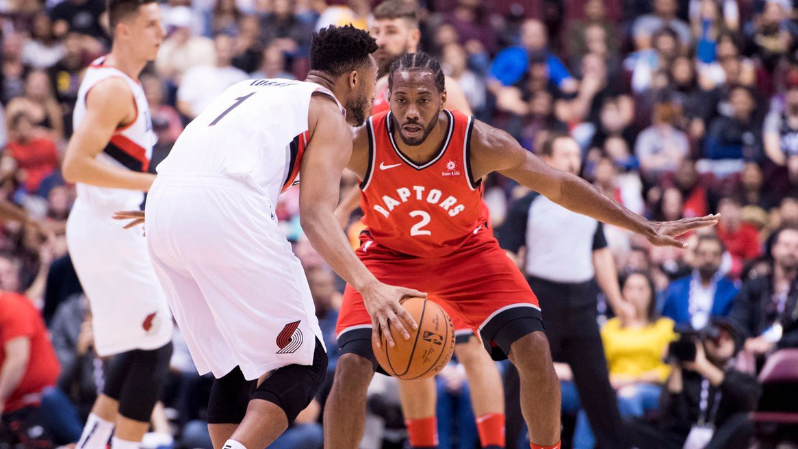 12 điểm của Kawhi Leonard giúp Toronto Raptors "nhấn chìm" Trail Blazers tại NBA Preseason 2018/19