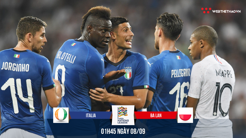 Balotelli dẫn đầu đội hình siêu tấn công giúp Italia hồi sinh từ UEFA Nations League