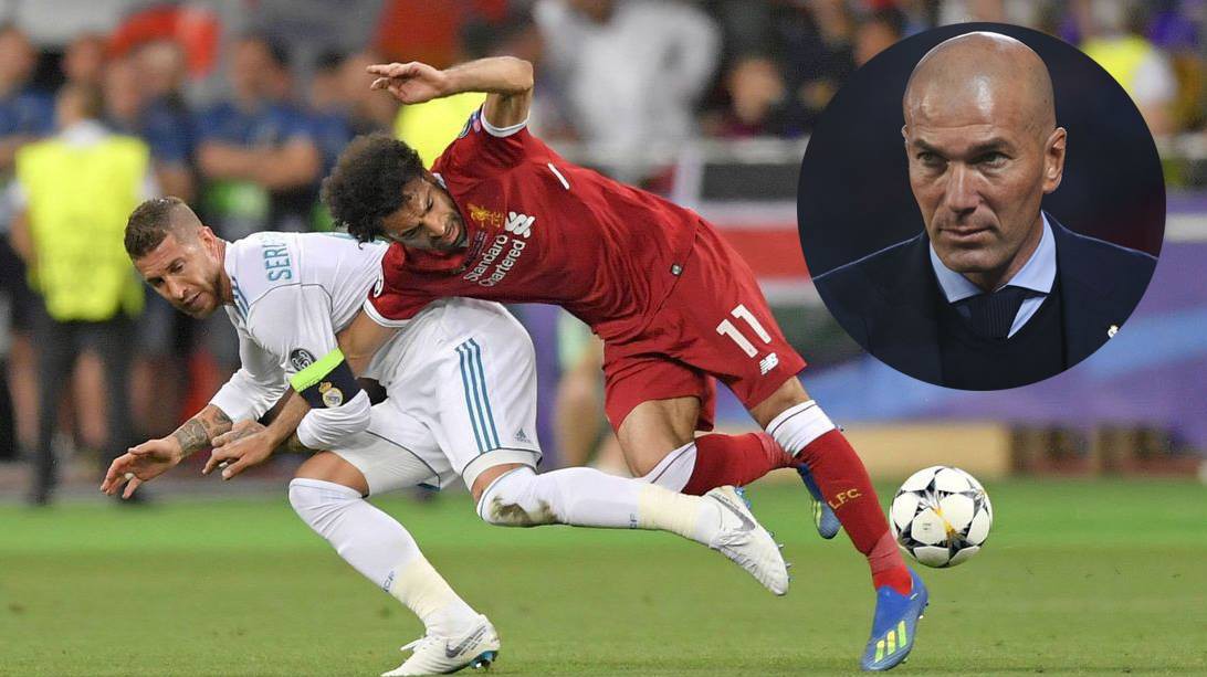 Zidane lần đầu giải thích vụ Salah bị Ramos "vật" ngã trật khớp vai ở CK C1/Champions League