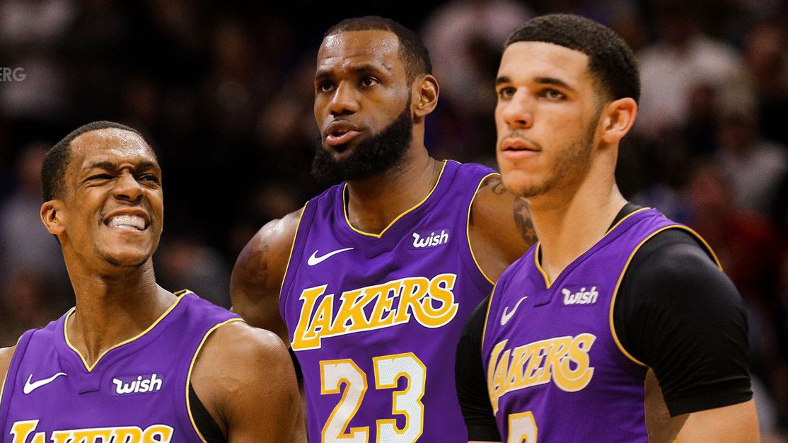Bộ 3 nguyên tử LeBron James, Rajon Rondo, Lonzo Ball và con số ấn tượng khiến cả NBA phải dè chừng