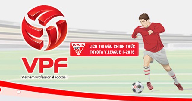 BXH V.League 2016