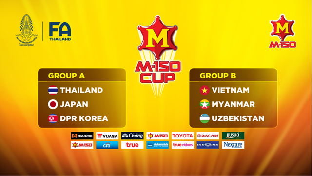 Lịch thi đấu U23 VN tại giải bóng đá giao hữu quốc tế M-150 Cup 2017