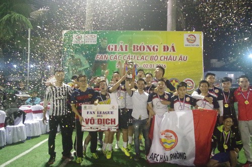 Đội bóng fan Arsenal vô địch giải Fan League Hải Phòng 2015