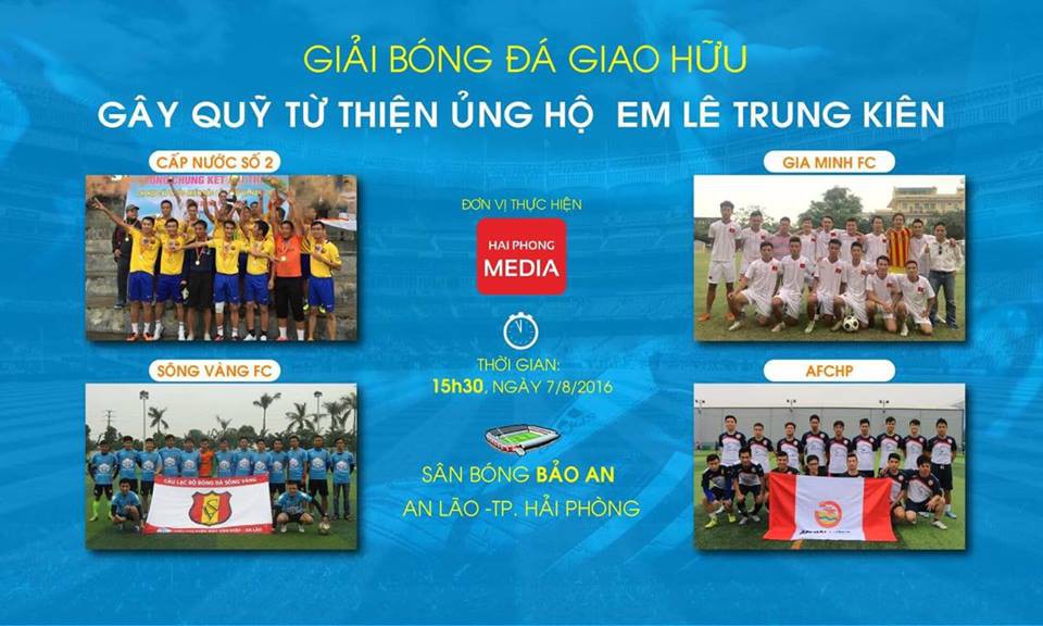 AFCHP chung tay l&agrave;m từ thiện tại giải giao hữu 4 đội 