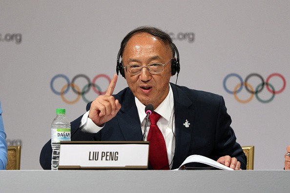 Trưởng đo&agrave;n Olympic Trung Quốc Liu Peng 
