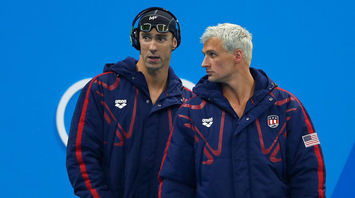 Ryan Lochte và Michael Phelps Ryan Lochte và Michael Phelps
