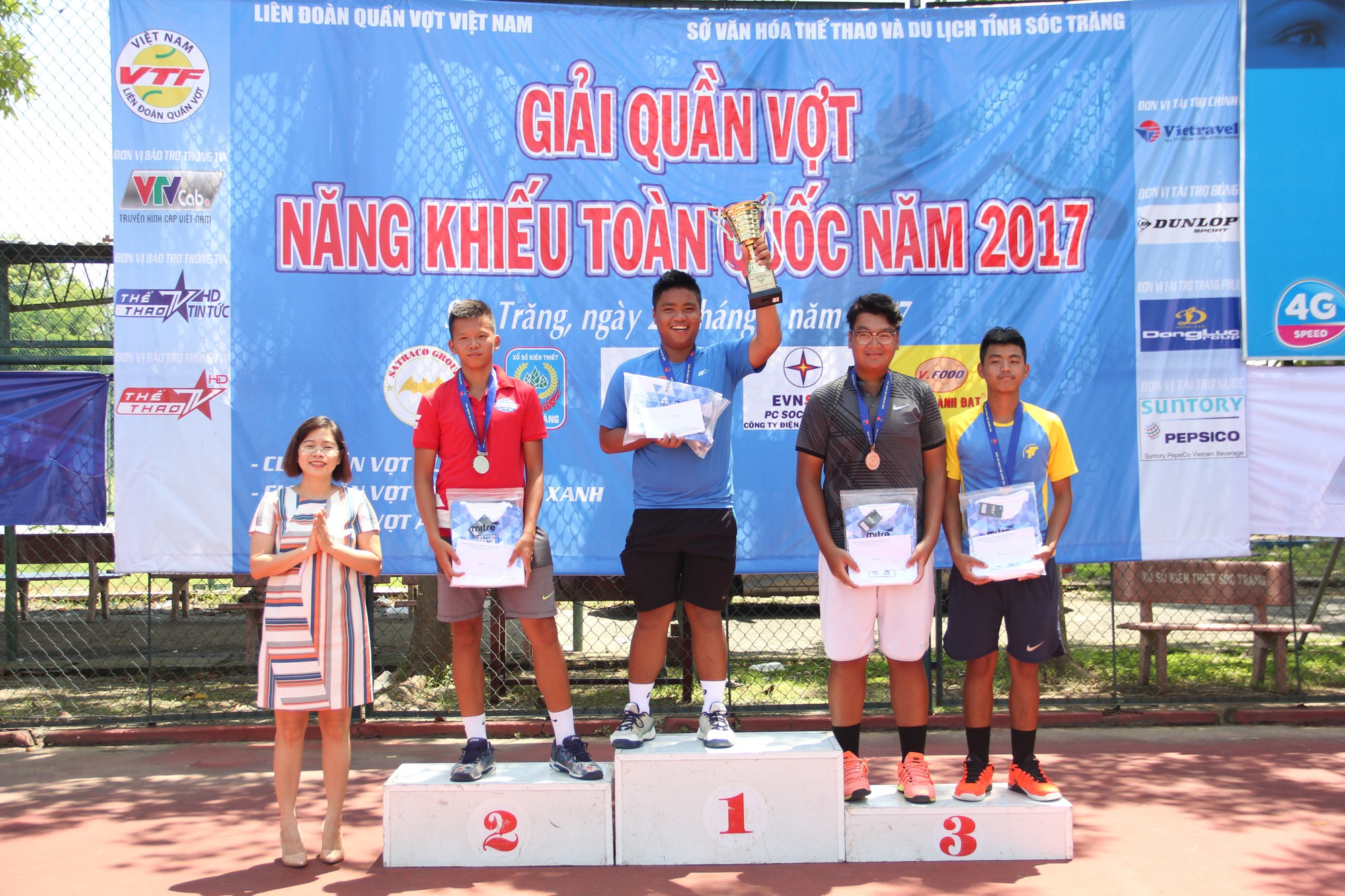 Bình Dương nhất toàn đoàn giải quần vợt Năng khiếu toàn quốc