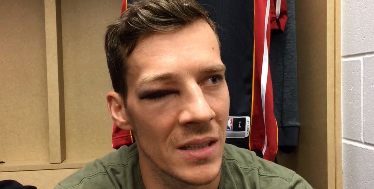 Hậu vệ Miami Heat Goran Dragic suýt bị mù mắt
