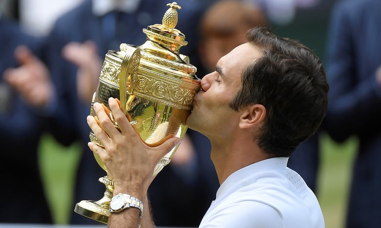 Đánh bại Cilic, Federer trở thành tay vợt vĩ đại nhất Wimbledon