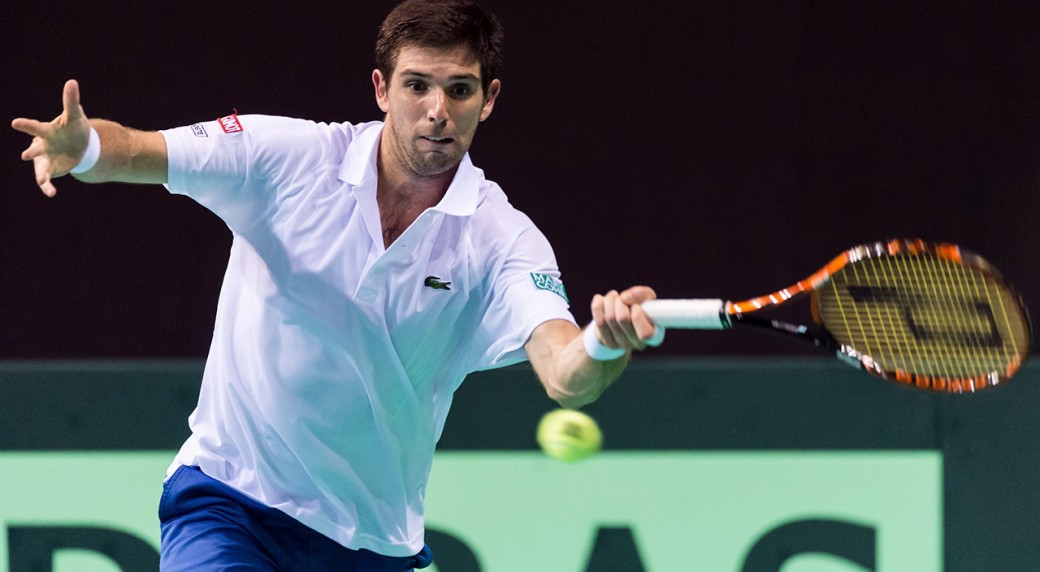 Delbonis giúp Argentina tạm dẫn Pháp 1-0 Delbonis giúp Argentina tạm dẫn Pháp 1-0