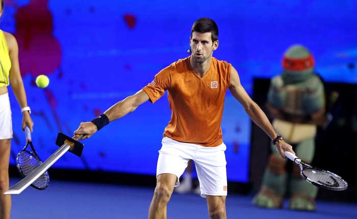 Djokovic, Federer hâm nóng Australian Open trong ngày Kids Tennis Day