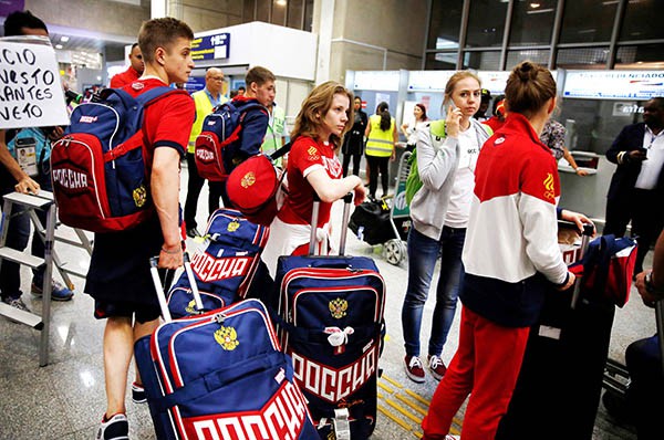 Olympic 2016: Đoàn VĐV chính thức đầu tiên của Nga tới Brazil