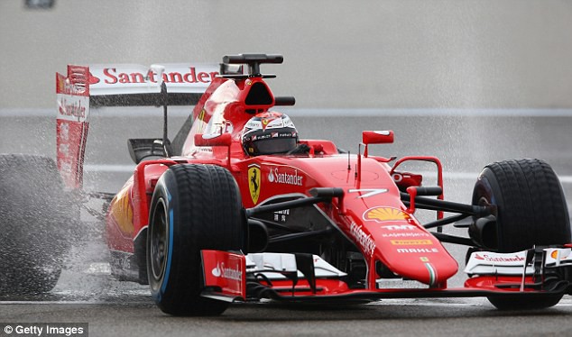 F1 thử nghiệm  lốp đường ướt