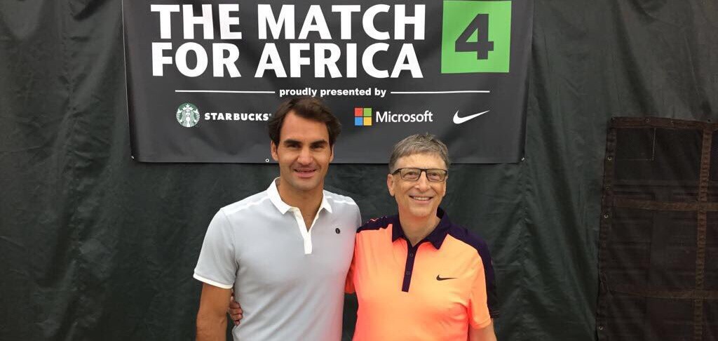 Federer “song kiếm hợp bích” cùng Bill Gates làm từ thiện