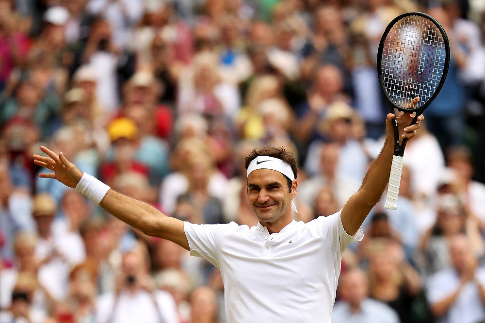 Federer lần thứ 11 vào chơi trận chung kết Wimbledon
