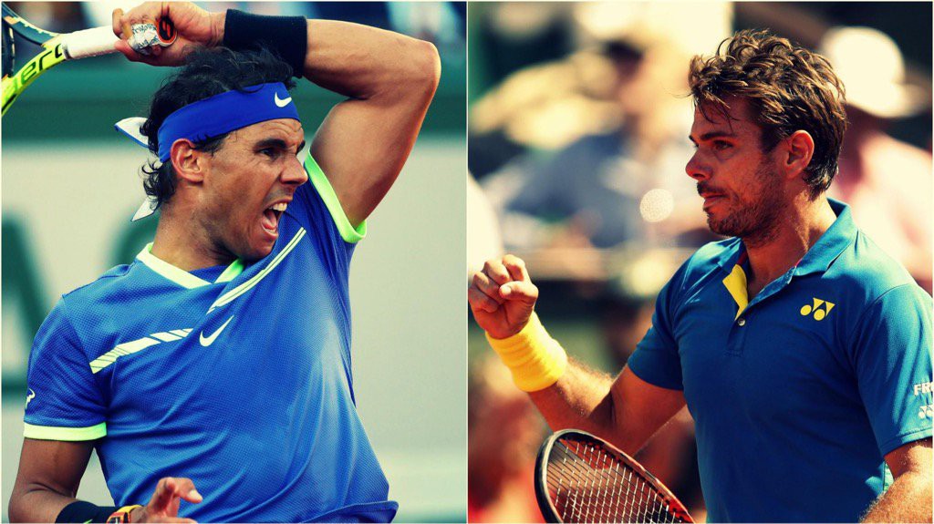 Nadal đối đầu Wawrinka tại chung kết Roland Garros 2017