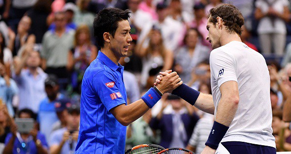 Nishikori thắng Murray sau trận tứ kết 5 set tại US Open