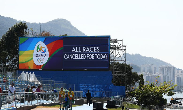 Olympic 2016: Hoãn môn rowing  vì thời tiết xấu