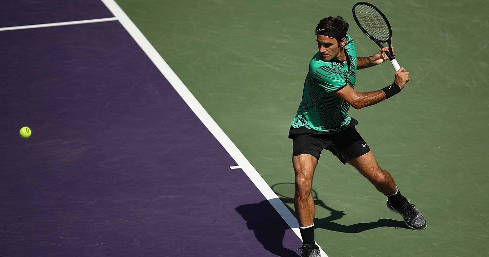 Video: Federer vượt qua Del Potro tại vòng 3 Miami Open