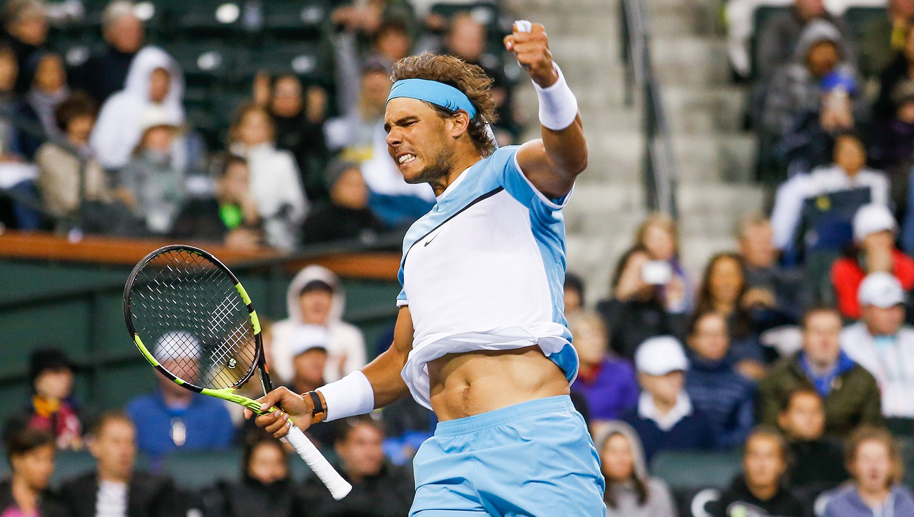 Video Indian Wells: Rafael Nadal 2-1 Gilles Muller