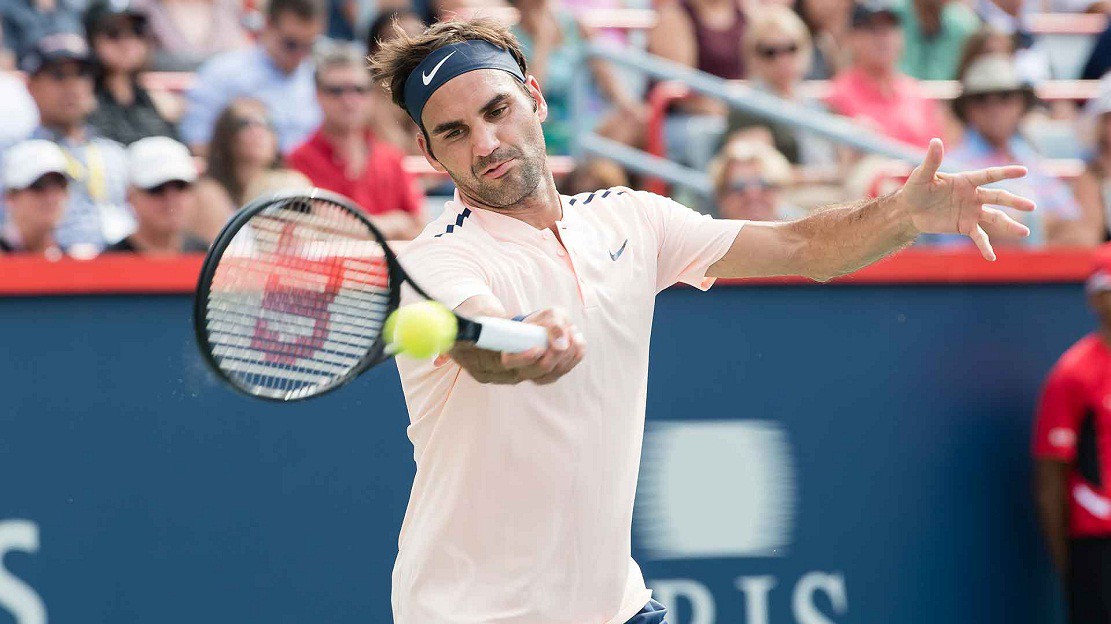 Video: Roger Federer vào chơi trận bán kết Rogers Cup