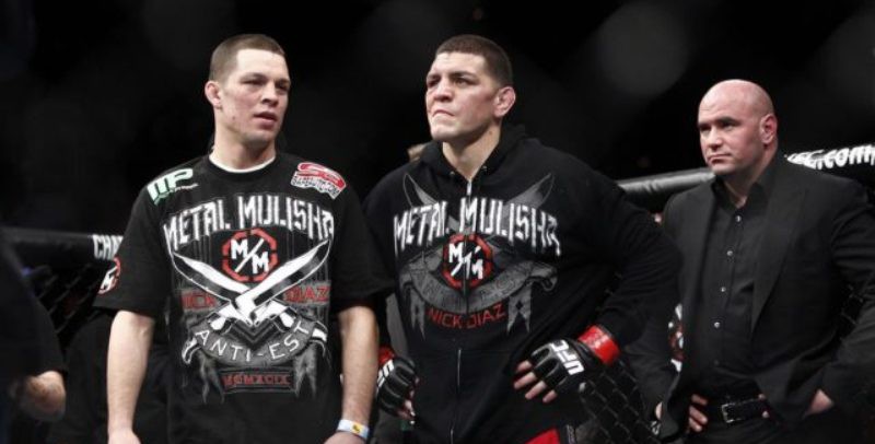 Nick Diaz sẽ không có mặt để hỗ trợ Nate Diaz tại UFC 202