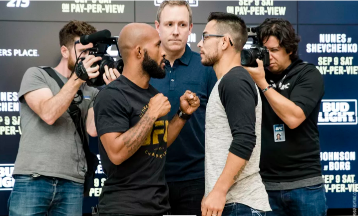 Ray Borg rời UFC 215, Demetrious Johnson mất cơ hội phá kỷ lục