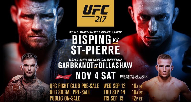 UFC 217 dự báo sẽ "đốt cháy" sàn đấu với những trận chiến trong mơ