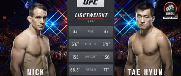 Video UFC Fight Night Hamburg: Nick Hein vs. Tae Hyun Bang