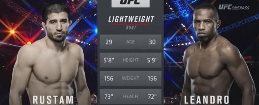 Video UFC Fight Night Hamburg: Rustam Khabilov	 vs. Leandro Silva