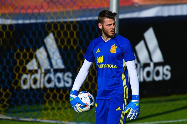 David De Gea sử dụng đ&ocirc;i găng Adidas Ace Zones trong đợt tập trung của ĐT T&acirc;y Ban Nha
