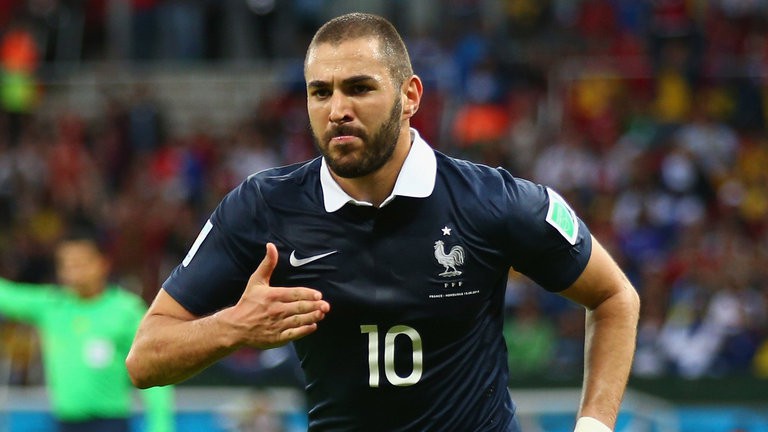 Karim Benzema l&agrave; ch&acirc;n s&uacute;t chủ lực của ĐT Ph&aacute;p kể từ sau World Cup 2010