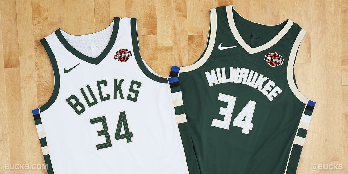 Không có nhiều thay đổi trong thiết kế áo đấu của Milwaukee Bucks... Không có nhiều thay đổi trong thiết kế áo đấu của Milwaukee Bucks...