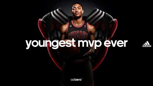 Adidas có khoảng thời gian thành công ngắn ngủi với Derrick Rose trước khi anh gặp phải chấn thương nghiêm trọng. Adidas có khoảng thời gian thành công ngắn ngủi với Derrick Rose trước khi anh gặp phải chấn thương nghiêm trọng.