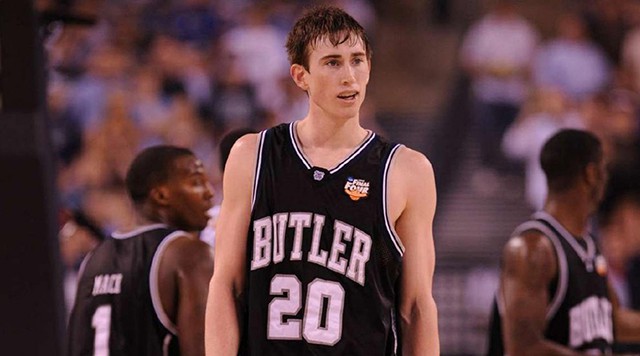 Gordon Hayward trong m&agrave;u &aacute;o của Butler Bulldogs.