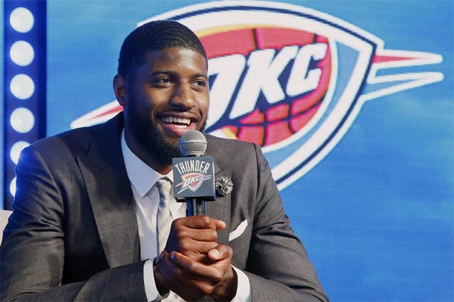 Paul George giải thích lý do là vì trước đó, Oklahoma City Thunder Paul George giải thích lý do là vì trước đó, Oklahoma City Thunder