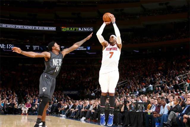Carmelo Anthony (7) luôn biết cách tỏa sáng ở những thời điểm quan trọng. Carmelo Anthony (7) luôn biết cách tỏa sáng ở những thời điểm quan trọng.