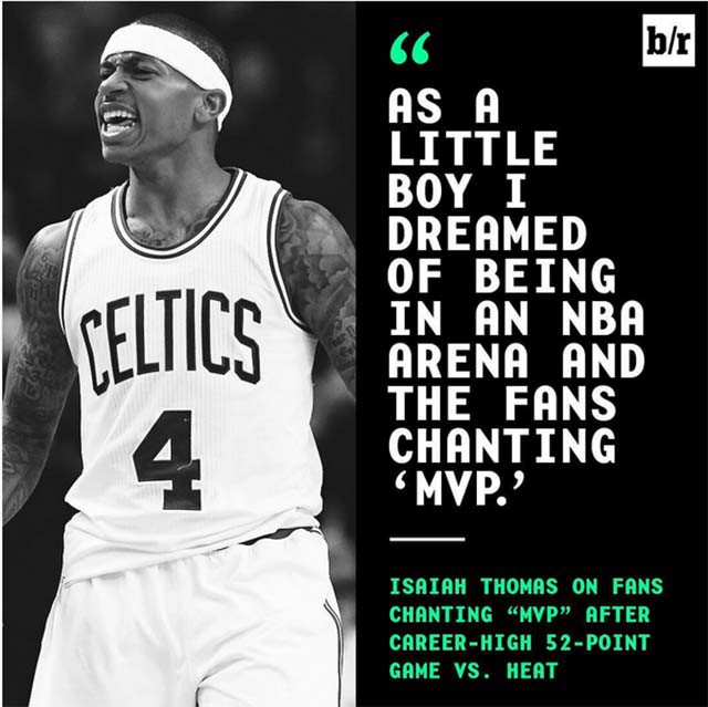  Isaiah Thomas v&agrave; giấc mơ MVP.