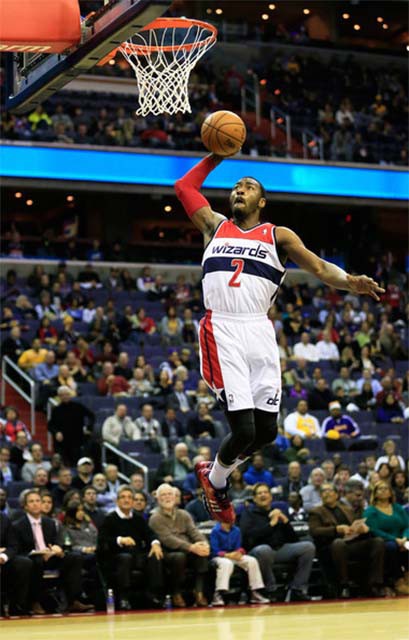 John Wall một lần nữa lại sắm vai người h&ugrave;ng của Washington Wizards.