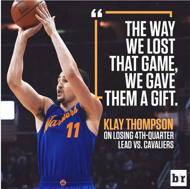 Klay Thompson cho rằng Golden State đã tặng một “món quà” cho đối thủ Klay Thompson cho rằng Golden State đã tặng một “món quà” cho đối thủ