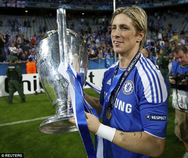 El Nino v&ocirc; địch Champions League năm 2012 khi hạ Bayern Munich.