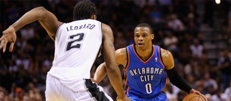 Dự đoán NBA ngày 10/03: Đại chiến Leonard - Westbrook