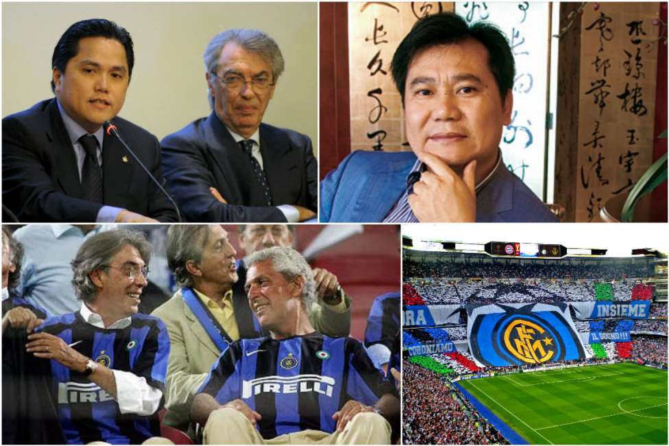 Zhang Jindong &ndash; chủ tịch tập đo&agrave;n Suning vừa ăn tối với chủ tịch Inter Milan Erick Thohir c&ugrave;ng Massimo Moratti. 