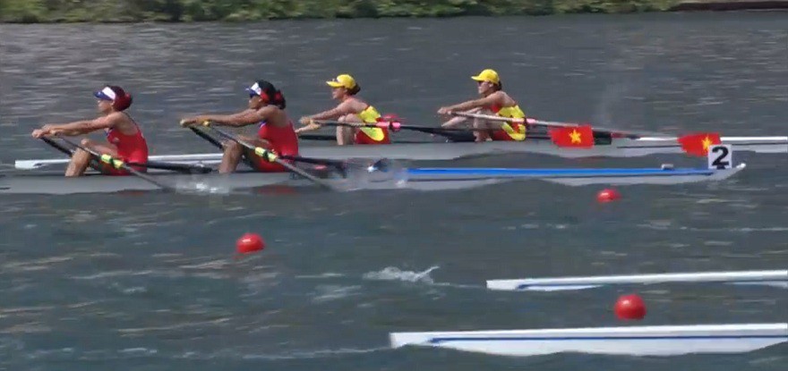 Olympic 2016: Chèo thuyền Việt Nam xếp thứ 4 vòng vé vớt