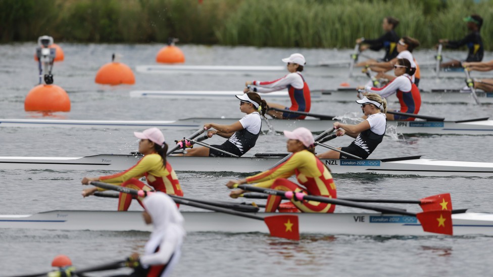 Chèo thuyền đôi nữ hạng nhẹ VN về áp chót vòng loại Olympic 2016