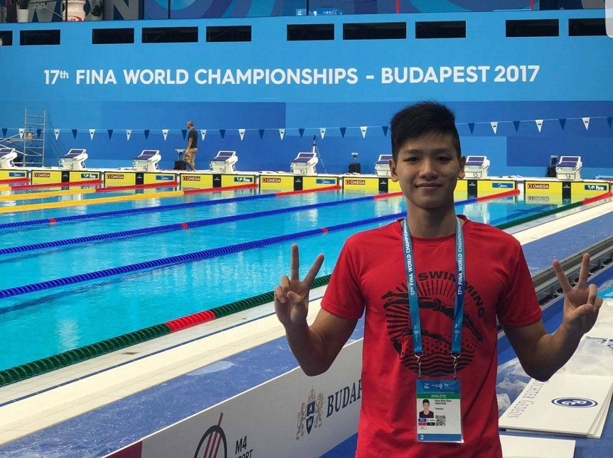 Nguyễn Hữu Kim Sơn vượt kỷ lục SEA Games 1500m tự do giải bơi VĐTG