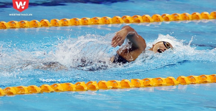 Ánh Viên để vuột huy chương 400m bơi tự do giải VĐ châu Á