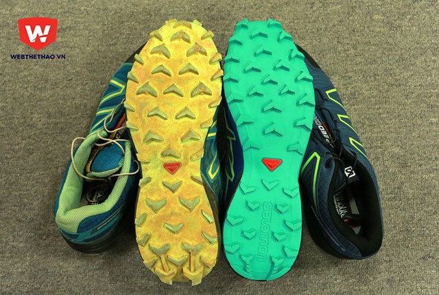 Gai đế Salomon Speedcross 4 c&oacute; ch&uacute;t kh&aacute;c biệt so với Speedcross 3 về h&igrave;nh th&aacute;i cũng như c&aacute;ch bố tr&iacute;`
