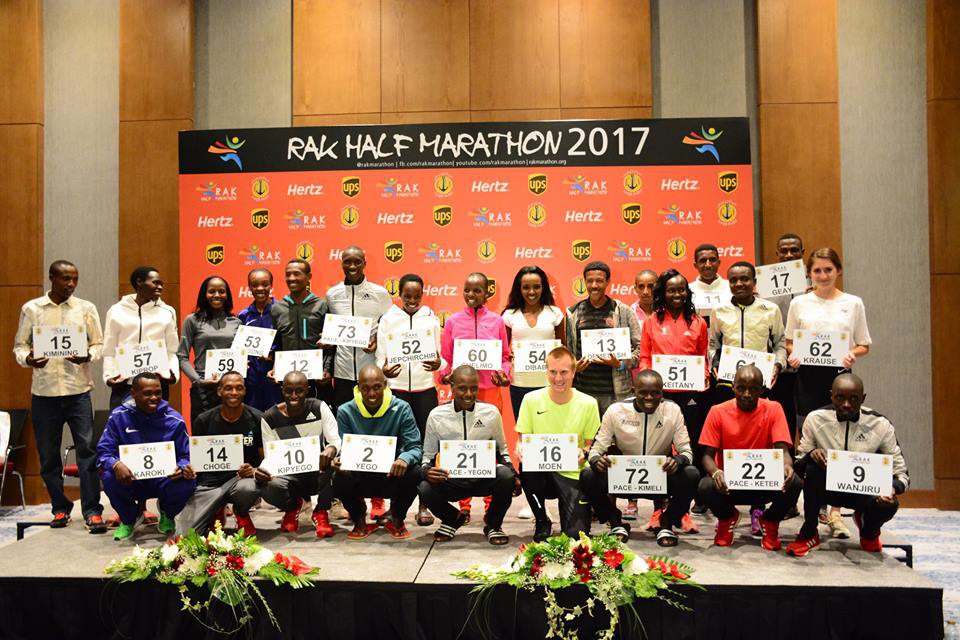 D&agrave;n VĐV hạt giống của giải RAK Half Marathon 2017